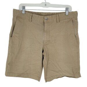 The North Face mens 34 regular tan khaki chino hiking outdoor shorts